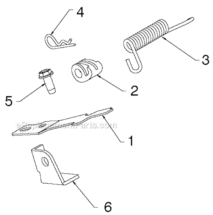 Handle Diagram and Parts List for PR624ES 96198004604 - 2012-08 Poulan Snow Blower