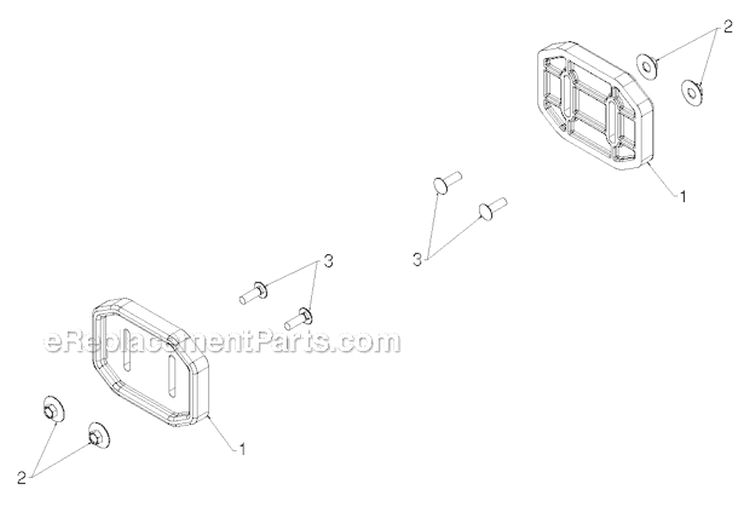 Auger Housing Impeller Diagram and Parts List for PR624ES 96198004604 - 2012-08 Poulan Snow Blower