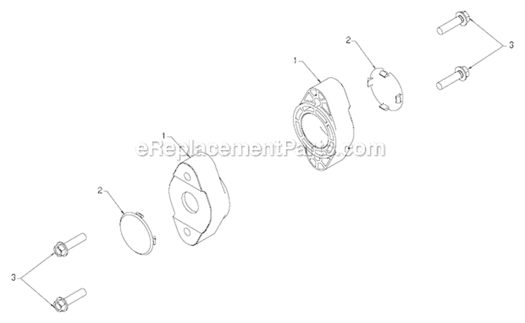 Auger Housing Impeller Diagram and Parts List for PR627ES 96192003803 - 2012-08 Poulan Snow Blower