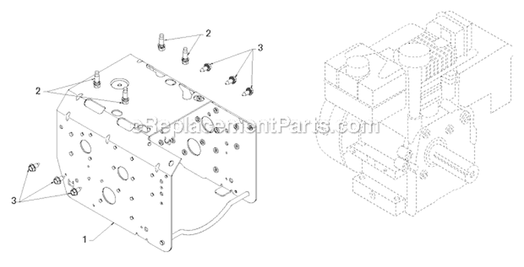 Chassis Engine Pulley Diagram and Parts List for PR627ES 96192003804 - 2012-06 Poulan Snow Blower