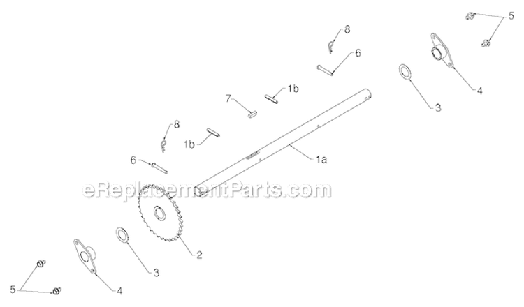 Drive Diagram and Parts List for PR627ES 96192003804 - 2012-06 Poulan Snow Blower