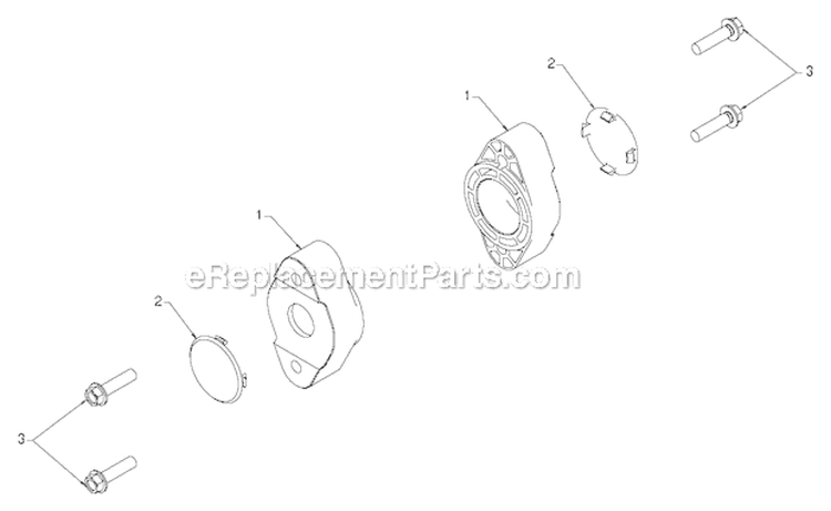Auger Housing Impeller Diagram and Parts List for PR627ES 96192003804 - 2012-06 Poulan Snow Blower