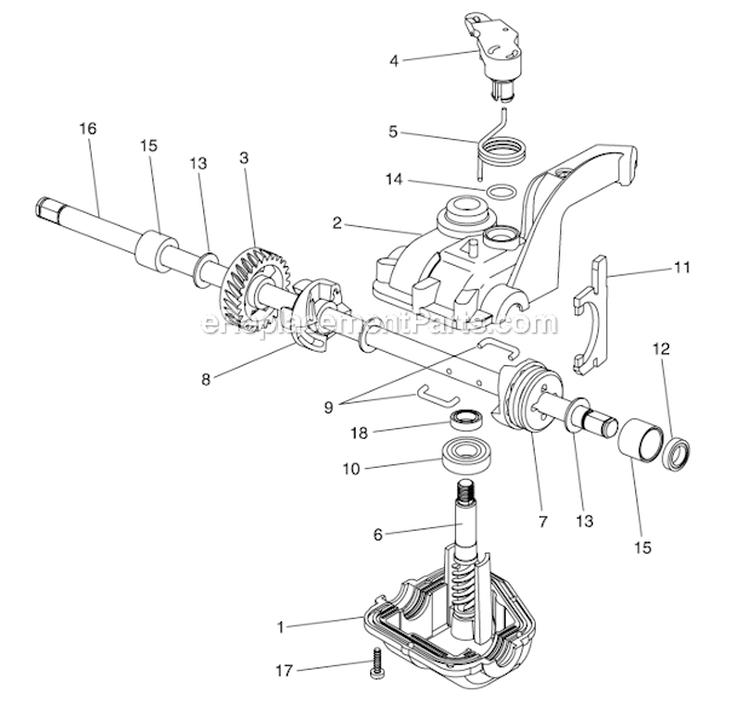 Page C Diagram and Parts List for PR675Y21CHC  Poulan Lawn Mower