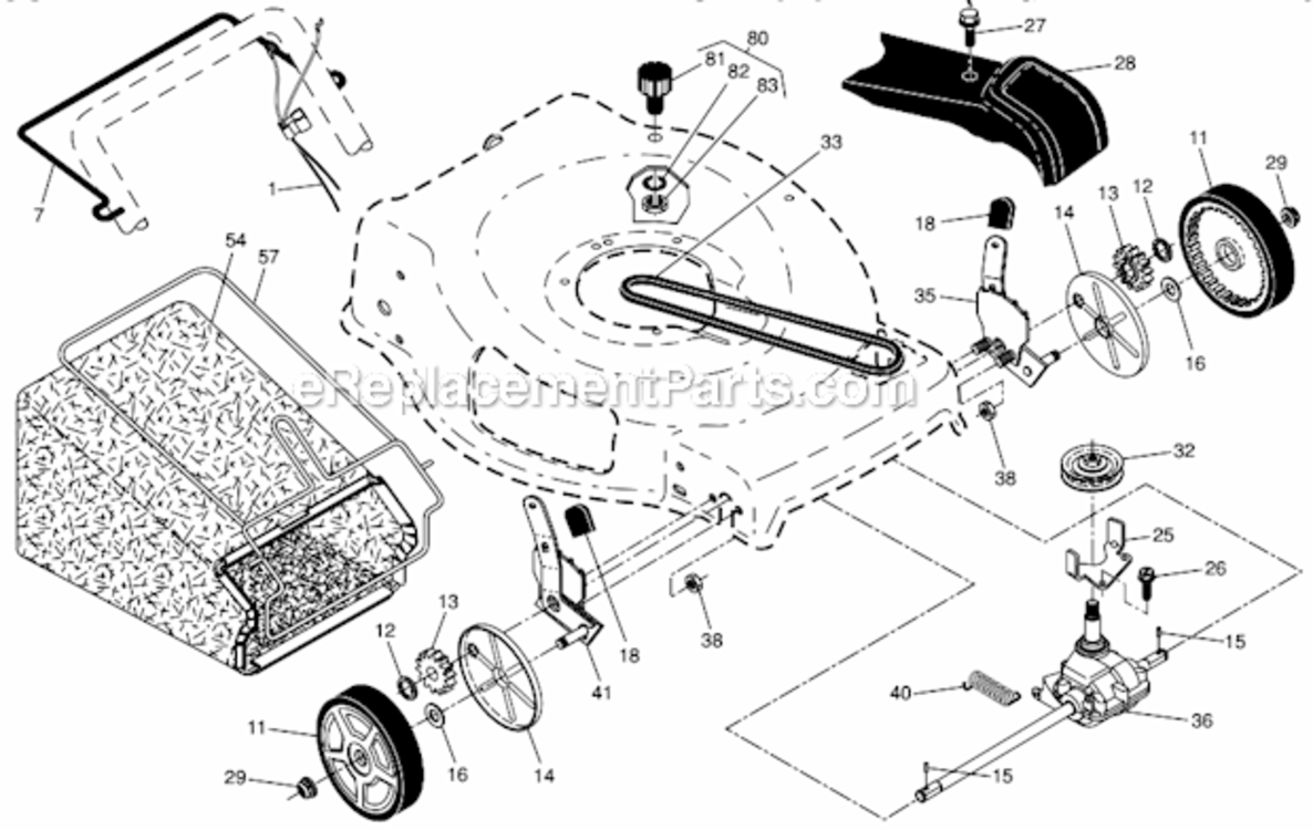Page B Diagram and Parts List for PR675Y22RHP 96142011201 Poulan Lawn Mower