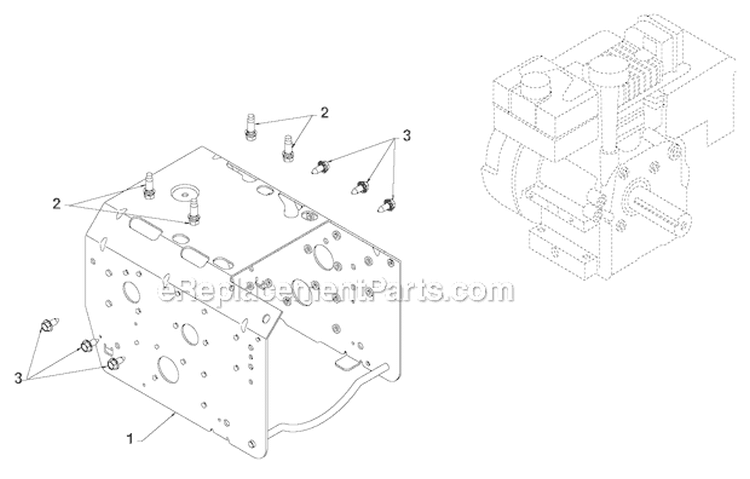 Chassis Engine Pulleys Diagram and Parts List for PR8P27ES 96192004603 - 2012-06 Poulan Snow Blower