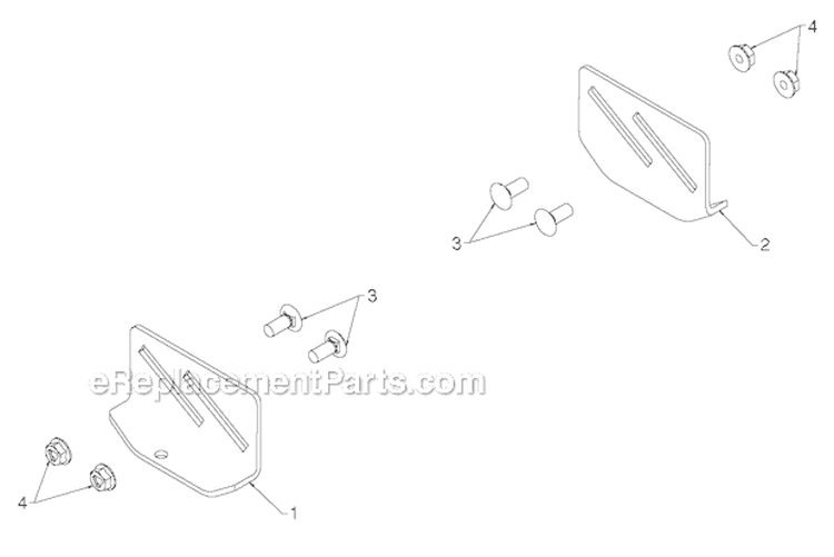 Auger Housing Impeller Diagram and Parts List for PR8P27ES 96192004603 - 2012-06 Poulan Snow Blower