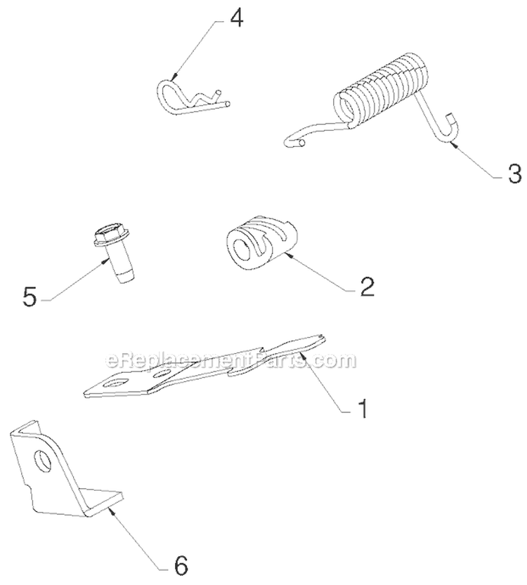 Handle Diagram and Parts List for PR8P27ES 96192004605 - 2012-08 Poulan Snow Blower