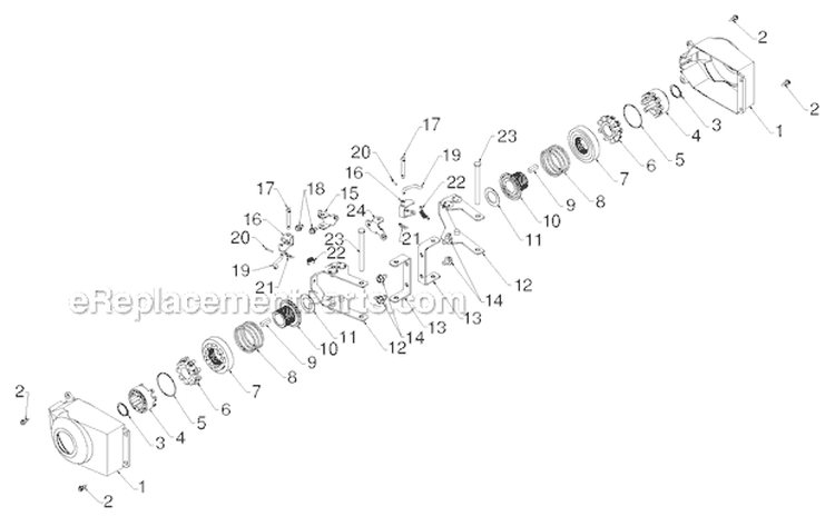 Wheels Tires Diagram and Parts List for PR8P27ES 96192004605 - 2012-08 Poulan Snow Blower