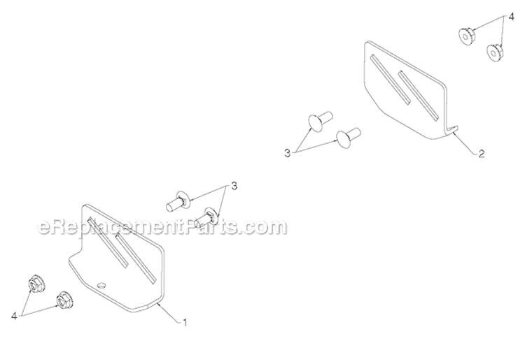 Auger Housing Impeller Diagram and Parts List for PR8P27ES 96192004605 - 2012-08 Poulan Snow Blower