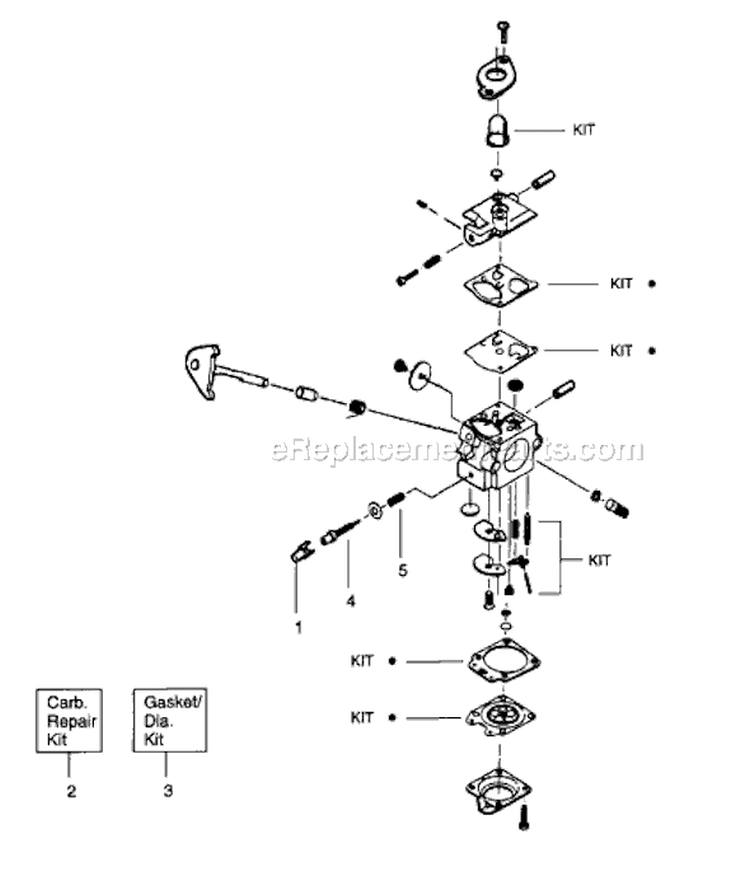 Page C Diagram and Parts List for PT3000  Poulan Trimmer