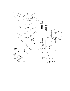 Seat assembly Diagram and Parts List for 917279720  Poulan Lawn Tractor