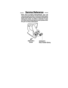 Service Reference Diagram and Parts List for 260 TYPE 1-3 Poulan Chainsaw