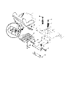 Seat assembly Diagram and Parts List for 96042000800  Poulan Lawn Tractor