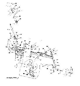 Steering assembly Diagram and Parts List for 917223980  Poulan Lawn Tractor