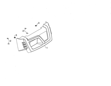 Console Cover Diagram and Parts List for PA5524  Poulan Snow Blower