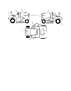 Decals Diagram and Parts List for 96042010800  Poulan Lawn Tractor