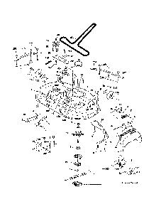 Mower deck Diagram and Parts List for PP22KA42-96042019400  Poulan Lawn Tractor