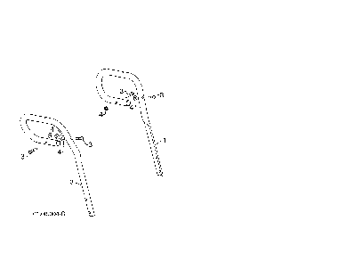 Loop handles Diagram and Parts List for 96198004601  Poulan Snow Blower
