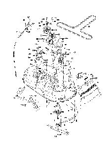Mower deck Diagram and Parts List for 96016002200  Poulan Lawn Tractor