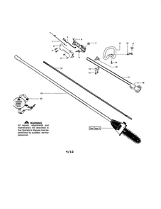 Part Location Diagram of 115260726 Poulan Manual