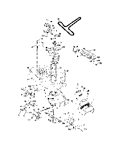 Mower deck Diagram and Parts List for 96012003000  Poulan Lawn Tractor