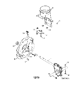 Impeller/discharge chute Diagram and Parts List for 96192009003  Poulan Snow Blower