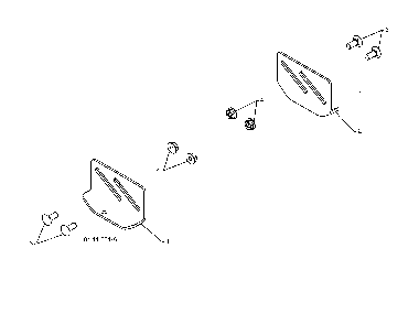 Skid plate Diagram and Parts List for 96192002900  Poulan Snow Blower