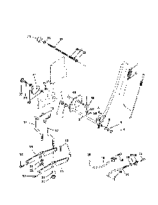 Mower lift Diagram and Parts List for 917279720  Poulan Lawn Tractor