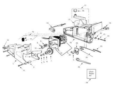 Part Location Diagram of 952044369 Husqvarna Chain Bar