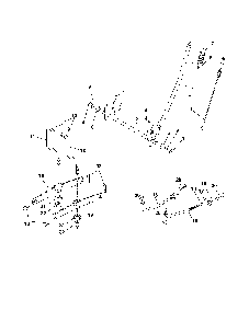 Mower lift Diagram and Parts List for 96012004600  Poulan Lawn Tractor