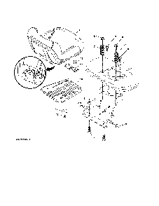 Seat assembly Diagram and Parts List for PP22KA42-96042019400  Poulan Lawn Tractor