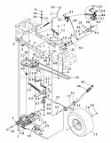 Page B Diagram and Parts List for 13A1762F552  Poulan Lawn Tractor