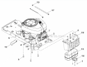 Page E Diagram and Parts List for 13A1762F552  Poulan Lawn Tractor