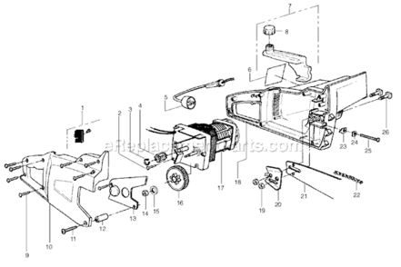 Page A Diagram and Parts List for 1630  Poulan Chainsaw