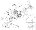Page A Diagram and Parts List for 1950 Type 3 Poulan Chainsaw