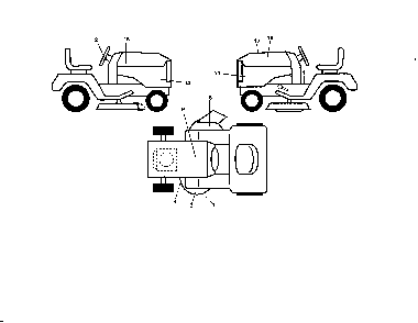 Decals Diagram and Parts List for 96042017300  Poulan Lawn Tractor