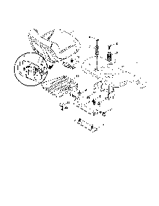 Seat assembly Diagram and Parts List for 96042001000  Poulan Lawn Tractor