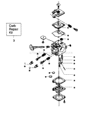 Page C Diagram and Parts List for 2000  Poulan Chainsaw