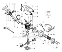 Page A Diagram and Parts List for 2025  Poulan Chainsaw