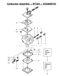 Page C Diagram and Parts List for 2050 Type 1 Poulan Chainsaw