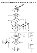 Page C Diagram and Parts List for 2055LE Type 1 Poulan Chainsaw