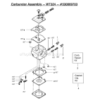 Page C Diagram and Parts List for 2055 Type 3 Poulan Chainsaw