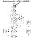 Page C Diagram and Parts List for 2075OC Type 4 Poulan Chainsaw