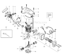Page B Diagram and Parts List for 2075 Type 1 Poulan Chainsaw