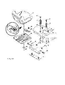 Seat Diagram and Parts List for PB20A46-96042016700  Poulan Lawn Tractor