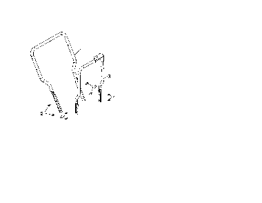 Lower handle Diagram and Parts List for PR241  Poulan Snow Blower