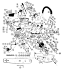 Page A Diagram and Parts List for 20D  Poulan Chainsaw