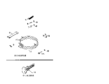 Bag of parts Diagram and Parts List for 96198004601  Poulan Snow Blower