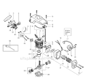 Page B Diagram and Parts List for 2150 Predator Type 4 Poulan Chainsaw