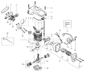 Page B Diagram and Parts List for 2150 Type 4 Poulan Chainsaw